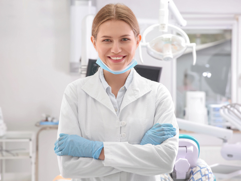smiling dentist