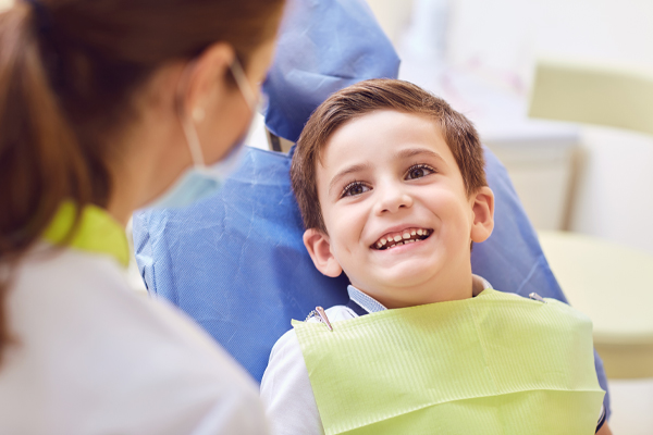 child with dentist