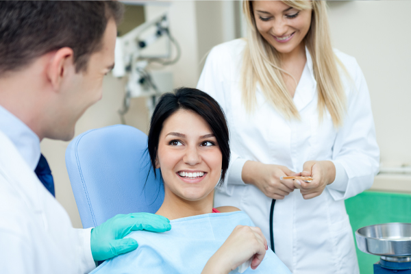 A teen at the dentist