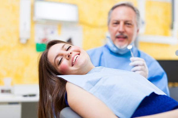 dentist working on patient