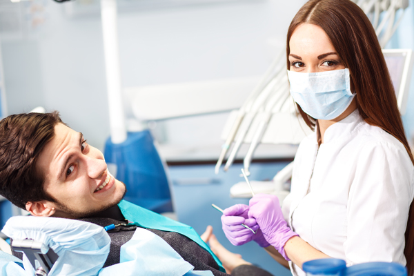 dentist with patient