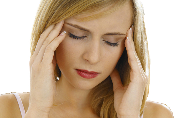 woman with tmj headache