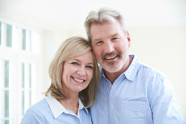 mature man smiling