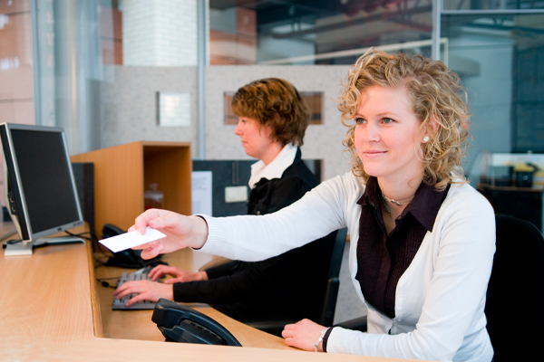 front receptionist